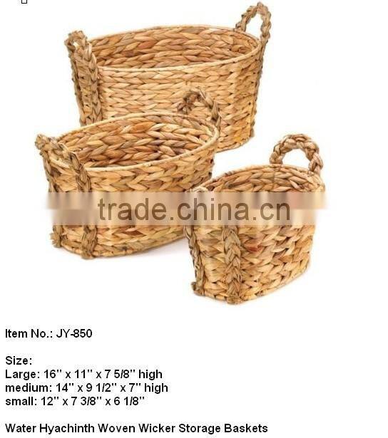 Water Hyacinth decorative wicker baskets for baby