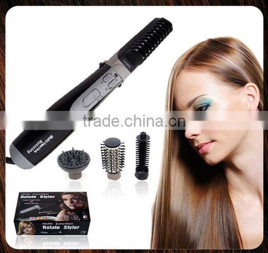 Hot air rotating hair brush,rotate styler,4 in 1 hair brush