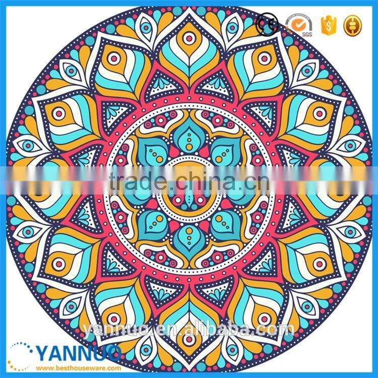 Custom Large Round Donut Beach Towel Printed Cotton Sunscreen shawl Beach mat