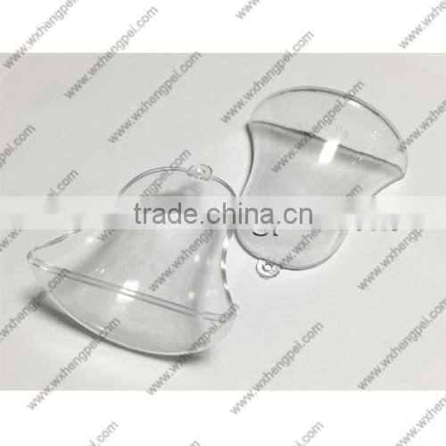 Cleverish portable cute transparent ring plastic storage jewelry wedding box kit