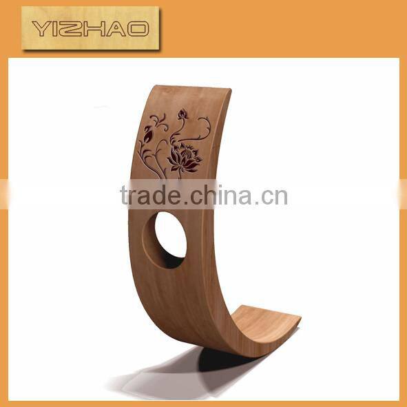 FSC Single Wooden Wine Holder, Single Bottle Wine Rack,Wooden Wine Holder