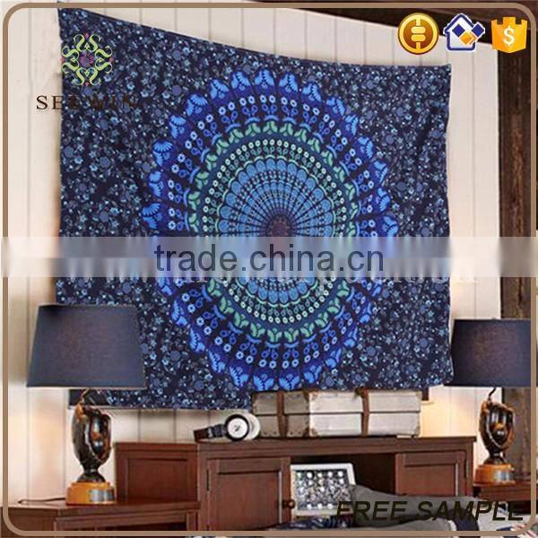 home decoration indian printed tapestry wholesale mandala elephant