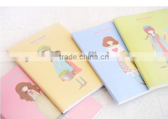 Creative cute cheap girls paper notebook