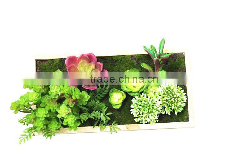 Home garden decorative Artificial Green Plant Wall Hanging photo socket Frames ZWQK06 104