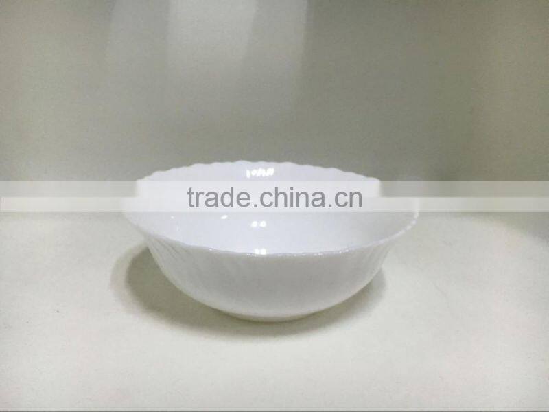 2016 wholesale popular opal tableware white bowl