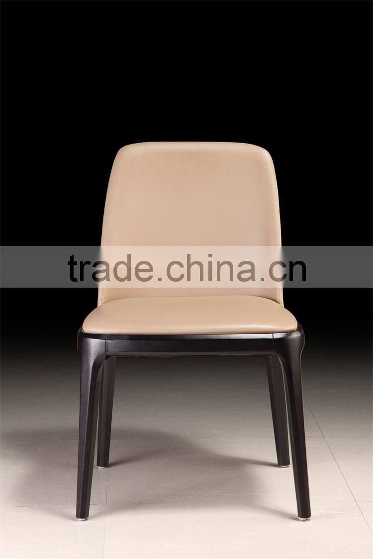 high quality dining wood chair with pu leather