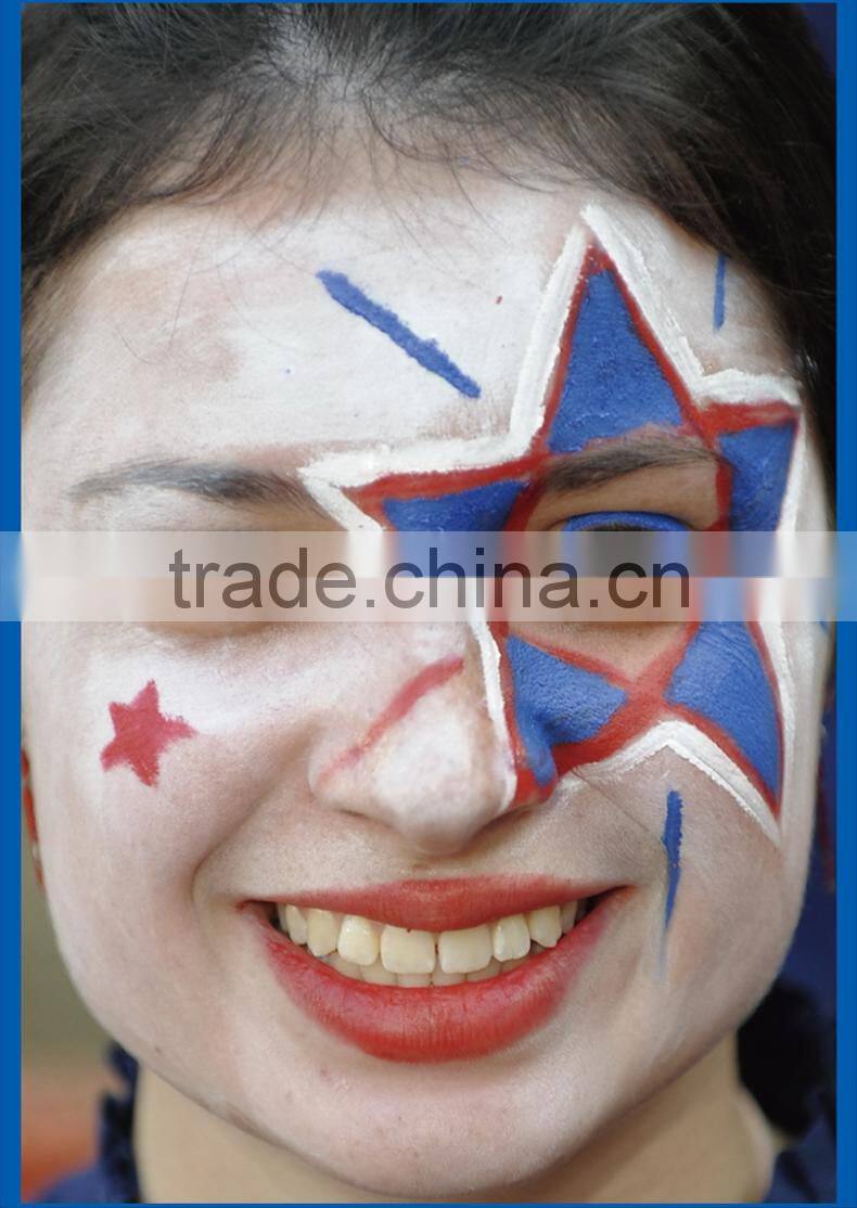 Football face paint art kit 2color/3colors nontoxic meet EN71-9/TRA