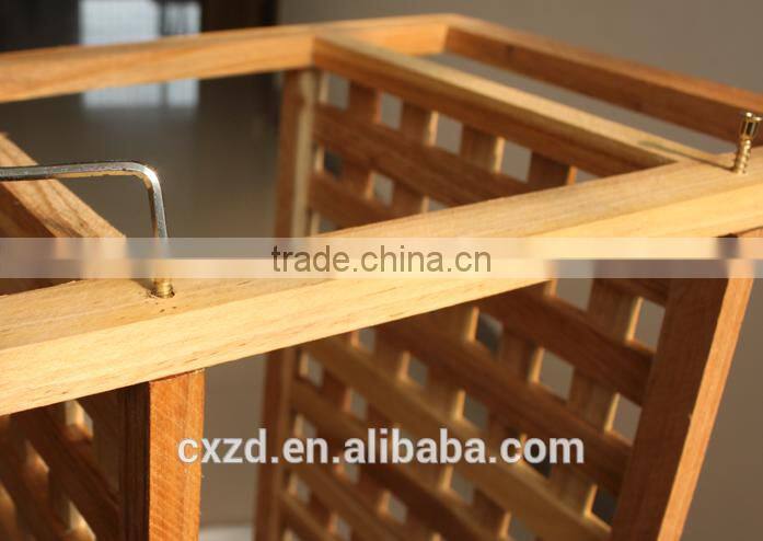 new product simple design two-tier walnut shoe rack