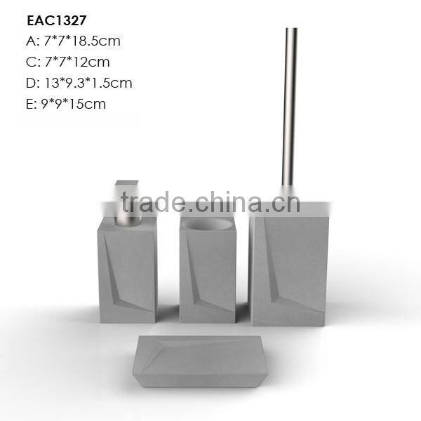 4 Piece Bathroom Accessory Soap Dish Dispenser Toothbrush Holder bath set