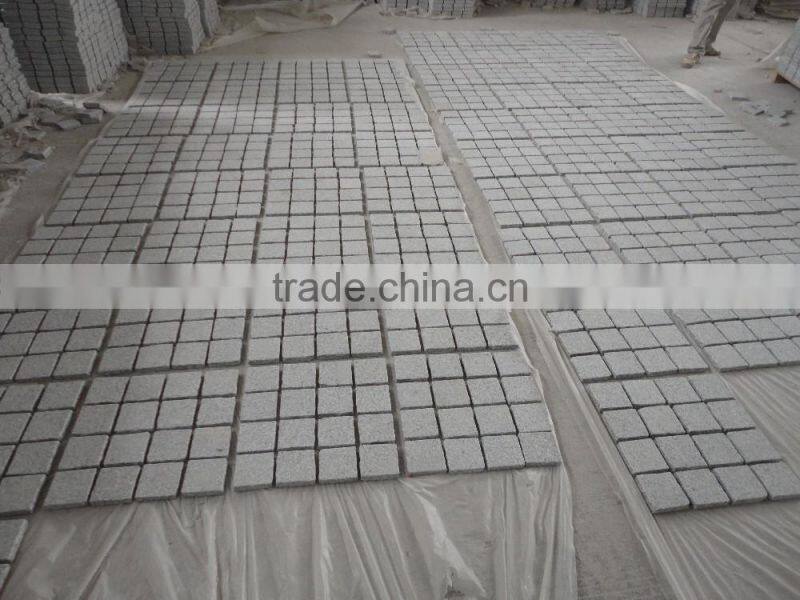 White Paving Stone White Granite Driveway Paving Stone Granite Mesh Paver