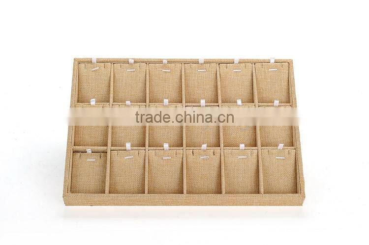 Linen jewelry display neck stands jewelry display tray