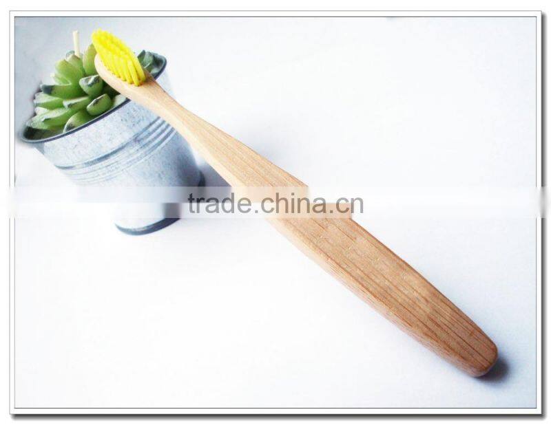 NEW STYLE oval soft bristle bamboo toothbrush for kids and adults