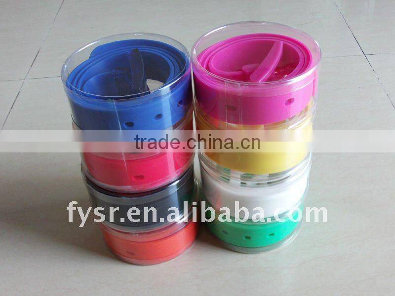 Fashion colorful custom silicone Jelly Belt