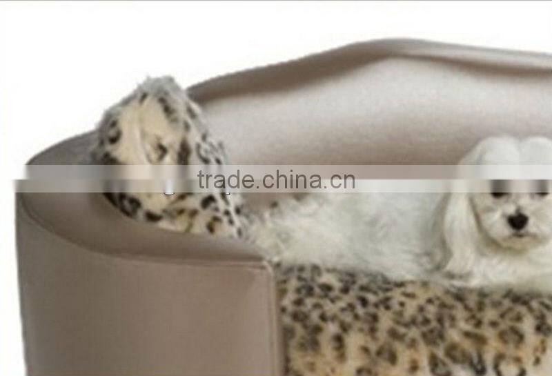 Hollywood Leopard VOGUE Pet Bed /Leopard Print Luxurious and Warm Pet Furniture-BG800005