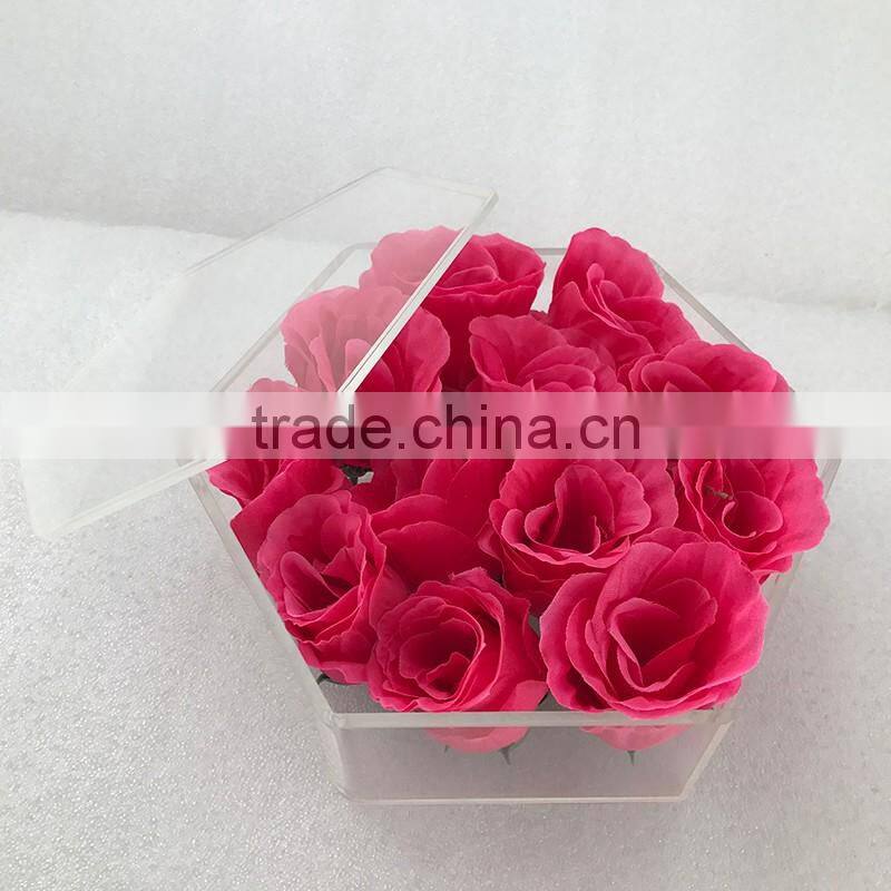 Custom rectangle transparent acrylic box