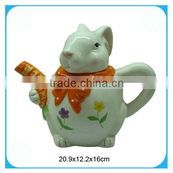 Decorative easter ceramic soup ladle