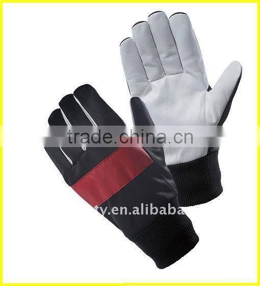 Auto mechanic anti slip gloves with silicon printing on palm ZM360-H