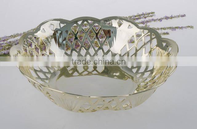 wholesale mirror silver basket