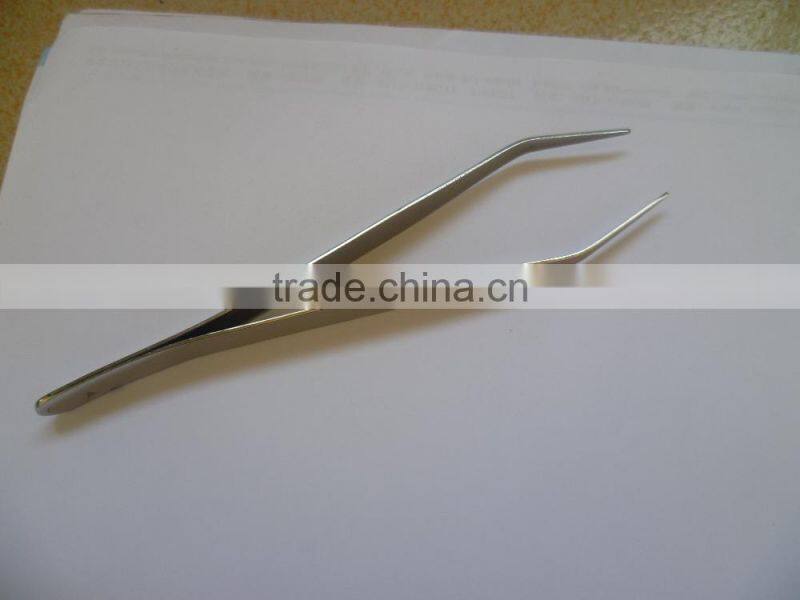 150mm 200mm Tweezers Neat Tips Stainless Steel