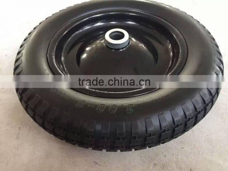 13x3 Flat free wheel 3.00-8 of wheelbarrow