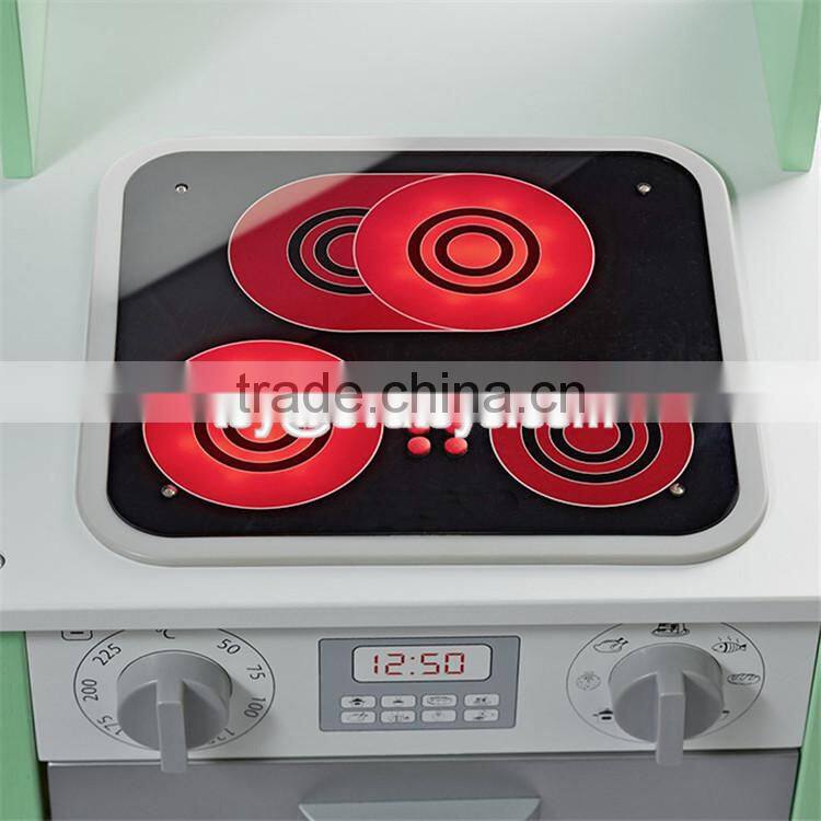 New design luxurious white wooden boys play kitchen for kids W10C279