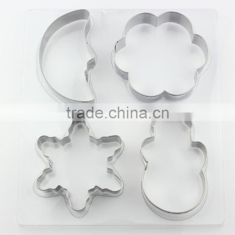 Christmas set gingerbread man cookie cutter stainless steel commercial beard cookie cutter