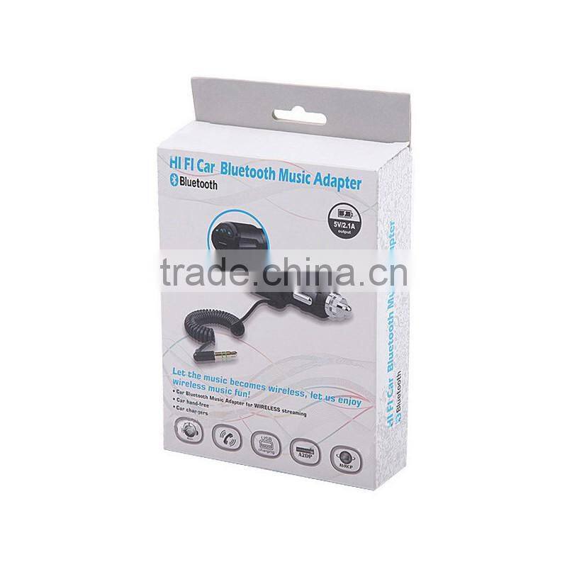 Bluetooth Audio Receiver with car charger Hands free Calling mp3 stereo speaker