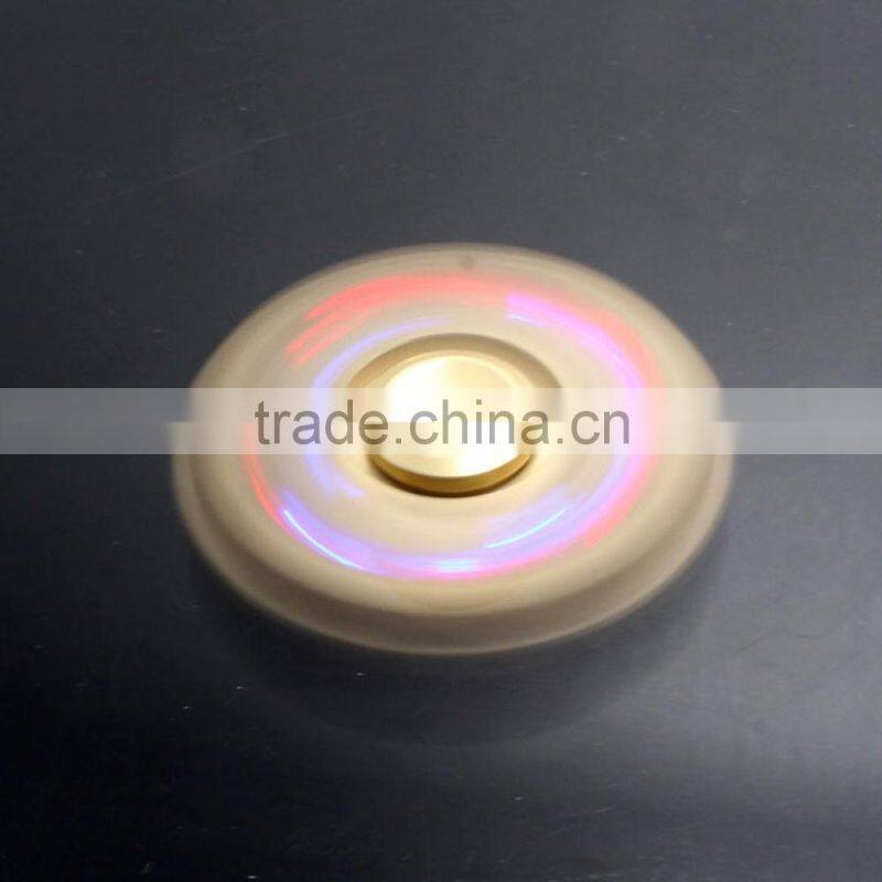 2017 new hot Anti Stress Hand Tri-Spinner LED Noctilucent Fidget Finger Toy EDC For Kid/Adult