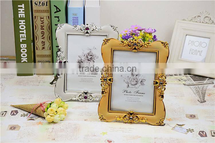 Classical Creative Photo Picture Frame Modern Design With Gold or Silver Plastic Photo Frame