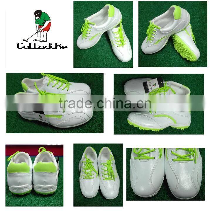 Leather Material Golf Shoes