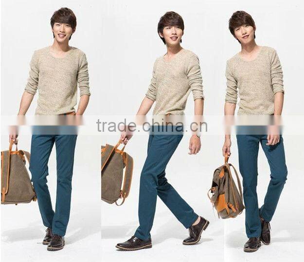 Man's Spring & Summer Solid Bright Color Fashionable Casual Pants