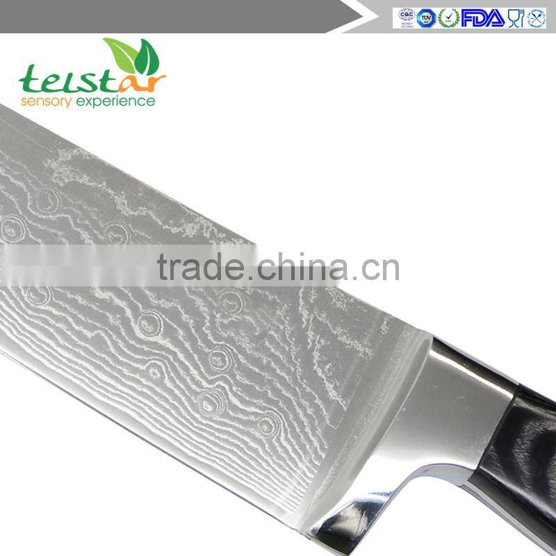 Japanese VG10 Damascus Knive 8" Chef Knife QING Brand 67 Layers Of Damascus Steel Kitchen Knives Cooking Tools Micarta Handle
