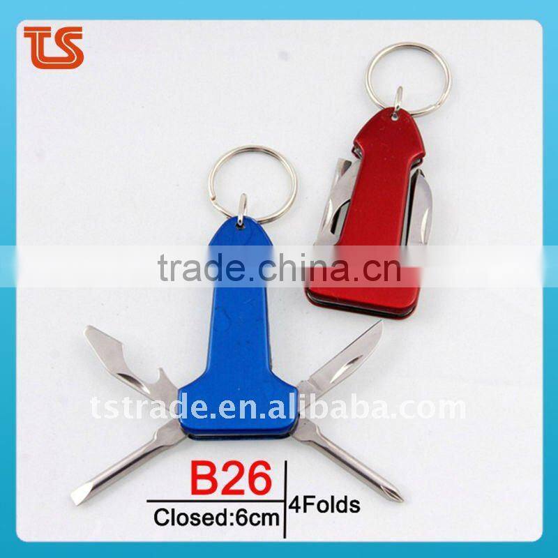 2014 Small multi design metal alloy love couple keychain gifts tool knife