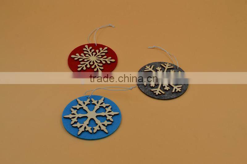 wooden christmas tree decoration,Non-woven hanger