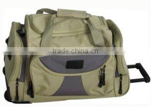 fasion nylon travel duffel bag with wheels
