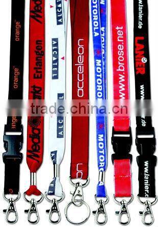 20mm nylon lanyard strap with screen printed logo