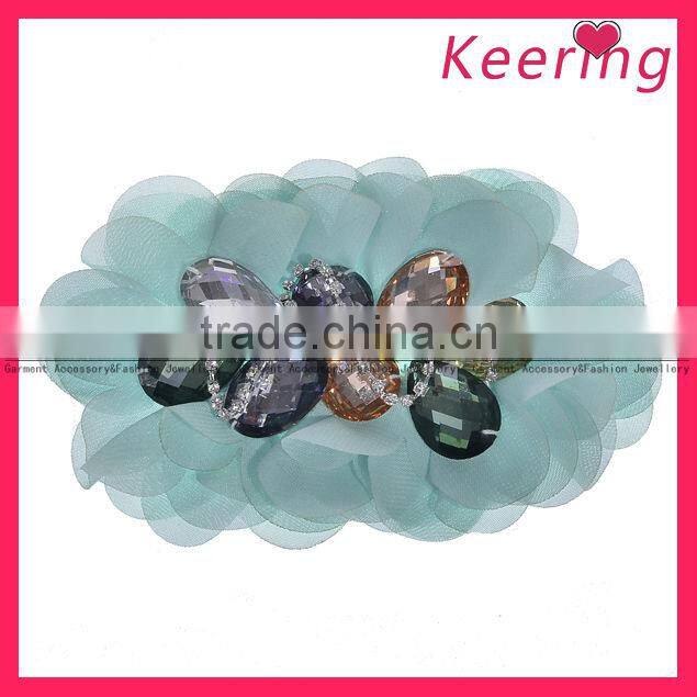 Beaded applique patch cross shape for fashion dress WPH-1585