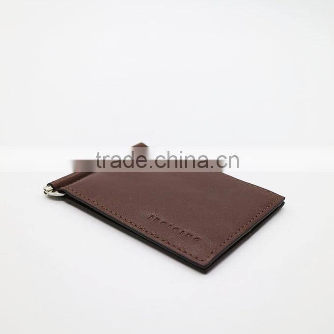 J7094 Genuine Leather Money Clip Car Holder