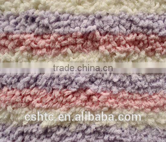 luxury acrylic color bar fleece carpet