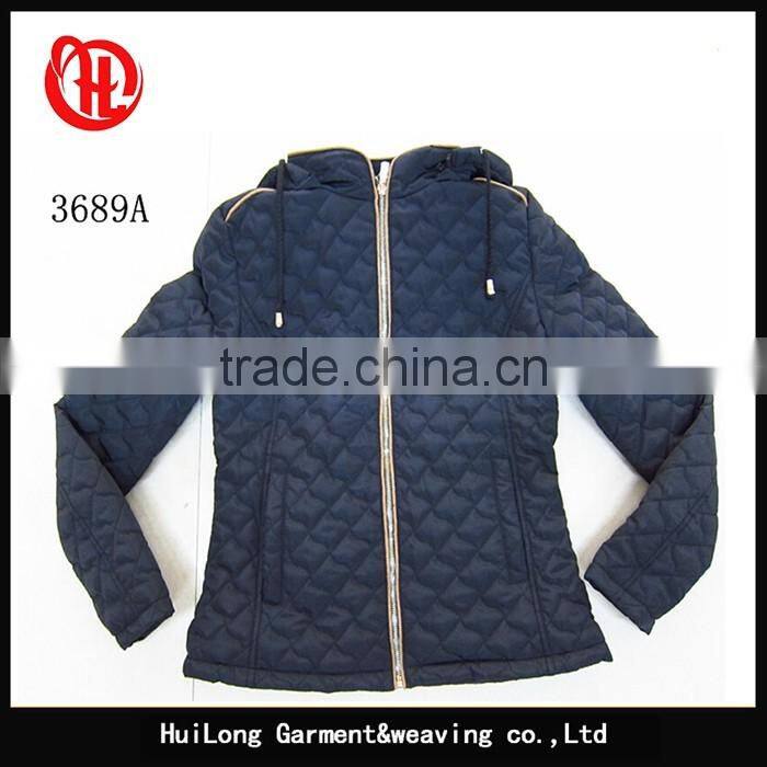 High quality fur lined warm coat women winter jacket