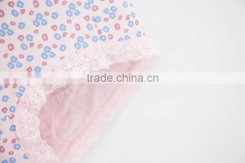 Printing Best Quality 95% Cotton 5% Spandex with Lace Custom Sexy Fancy Woman Underwear