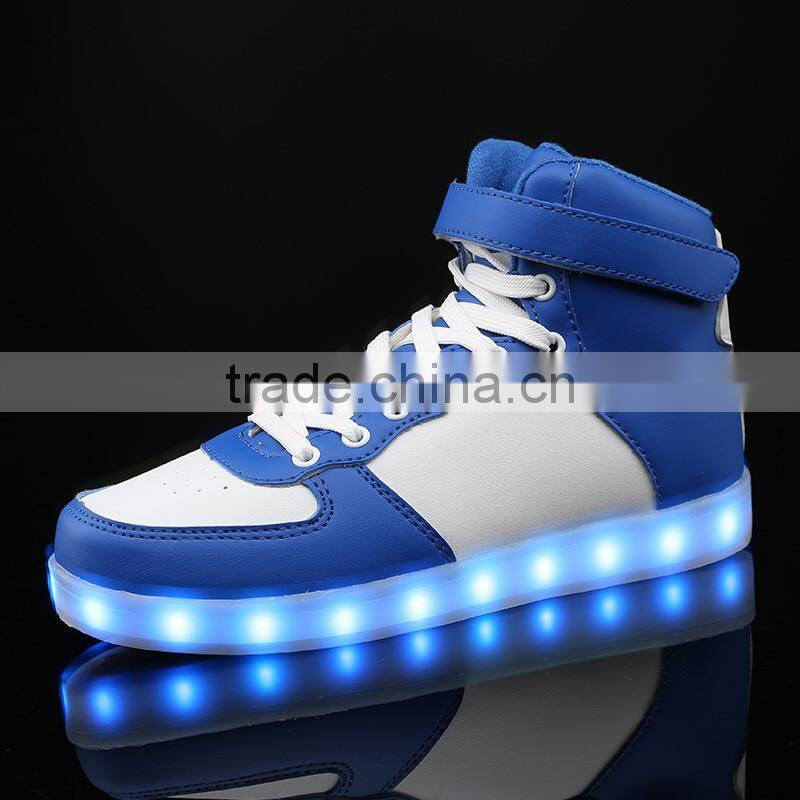 HFR-T330 2016 latest design high top led men shoes