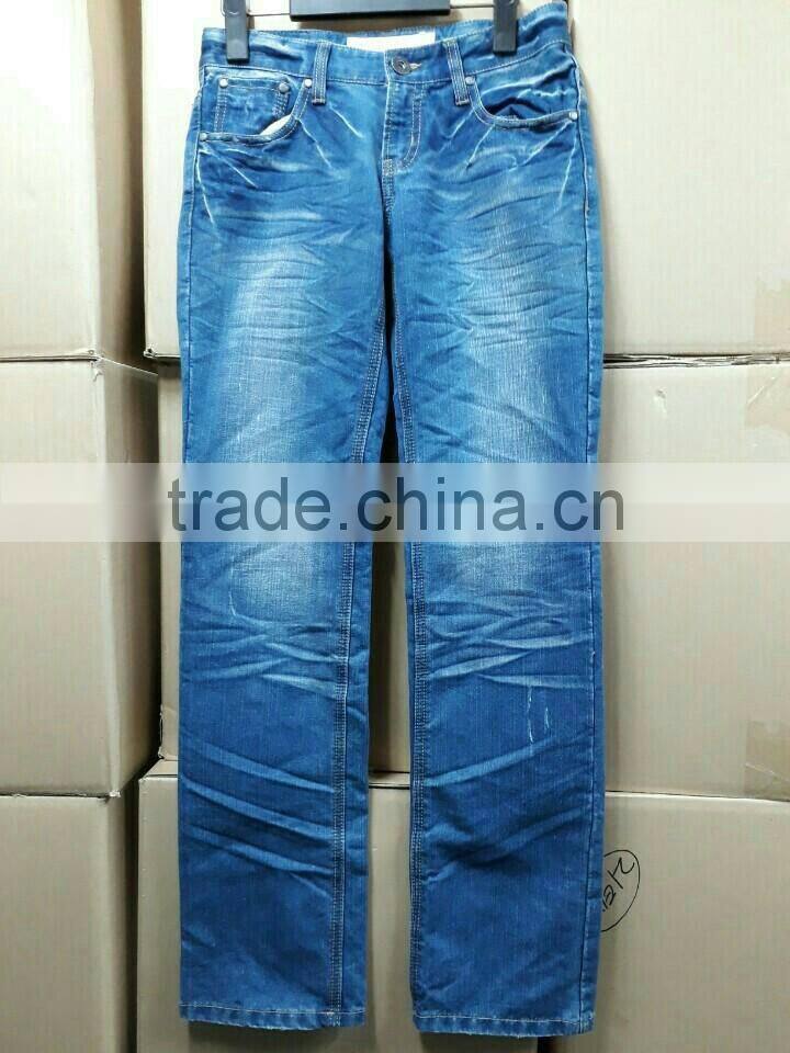 Cheap stock lot sale various Man Woman's Denim jean from Korea
