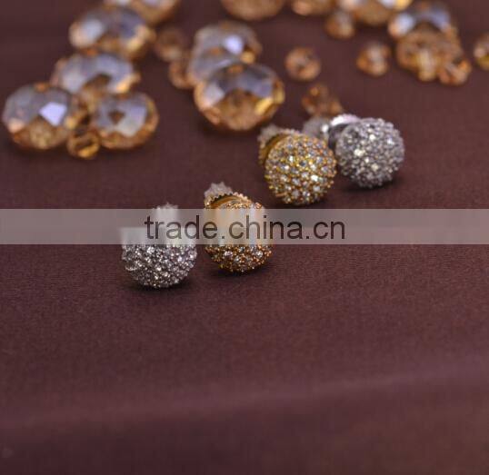 LSE337 men earrings screw back jewelry brass earring low price