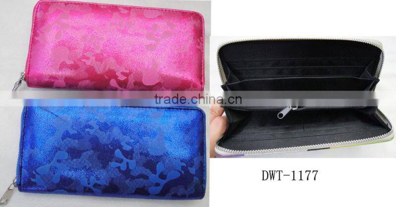 Hot vogue women camo pattern wallet pu leather