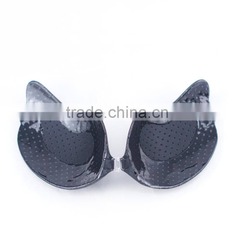 Strong stickness polyolefin gel BRA with breathable holes