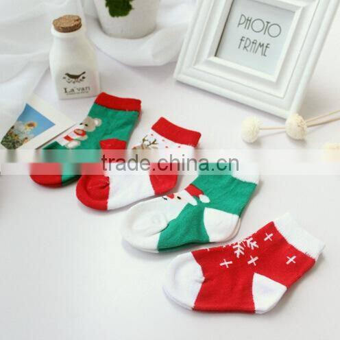 Wholesale baby clothing wholesale wool yarn baby Christmas socks