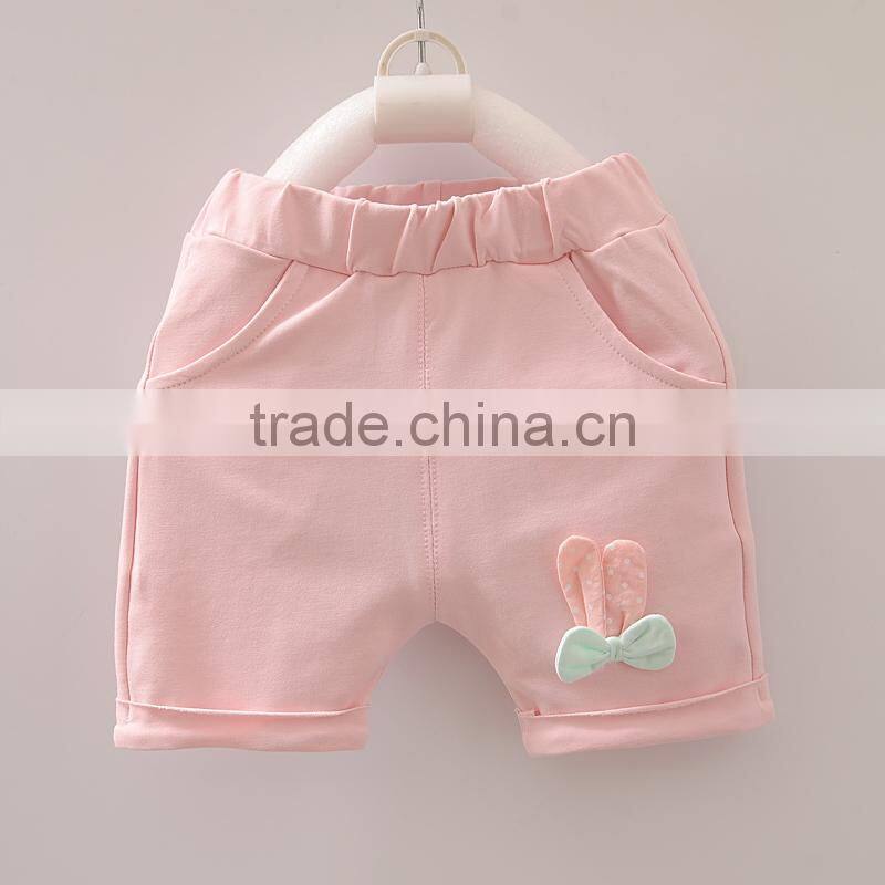 Soft Cotton Children Clothing Set Cute Cat Banner Top Clothes Match Cat Ears Shorts