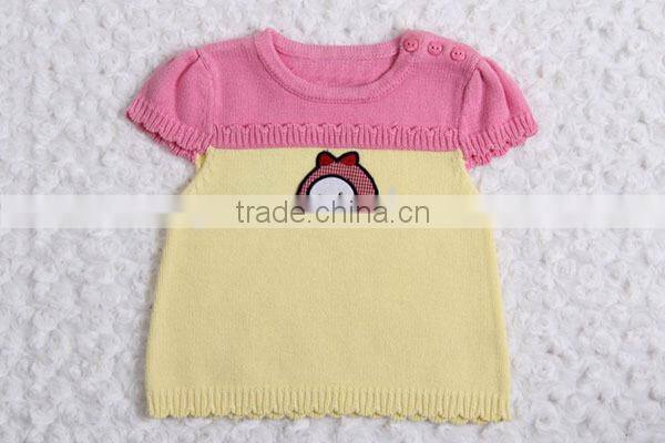 New style baby pink sweater dress