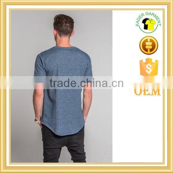 Curved bottom tri blend fitted t shirt,t shirt with your own logo